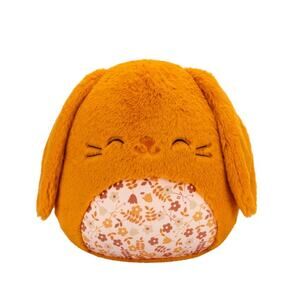 Squishmallows FuzzAMallow 12” Doral the Caramel Bunny with Floral Belly - Easter